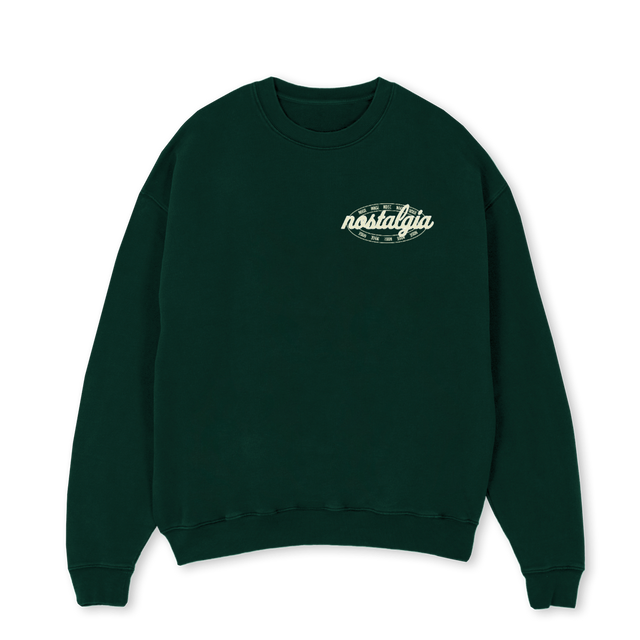 NNWORLDWIDEPULLOVER Wild Green Oversized Crewneck Sweater.