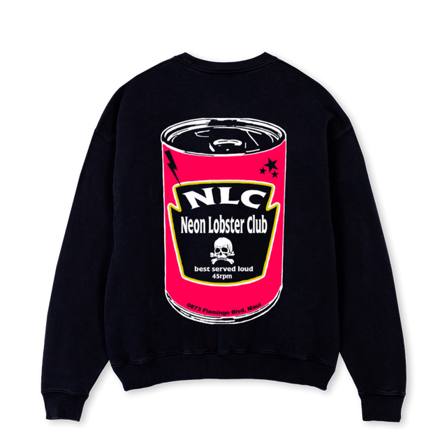 BEANZ Black Oversized Crewneck Sweater.