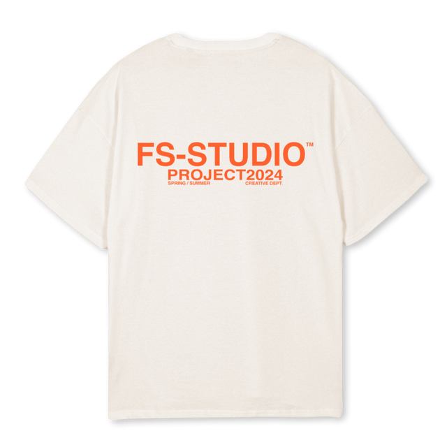 FSSTEECREAMAPRI Vintage White Oversized Tee.