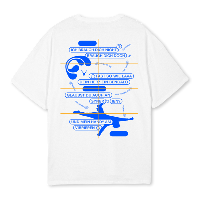 CCTOURMERCHMAXBPI White Oversized Tee.