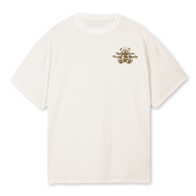 DRAWME Vintage White Oversized Tee.