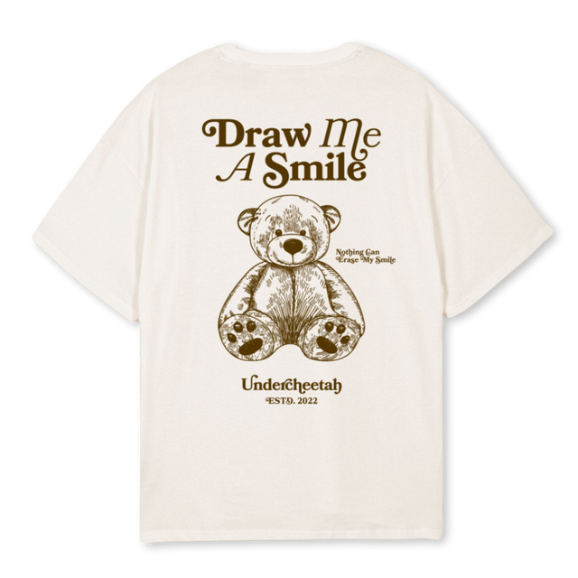 DRAWME Vintage White Oversized Tee.