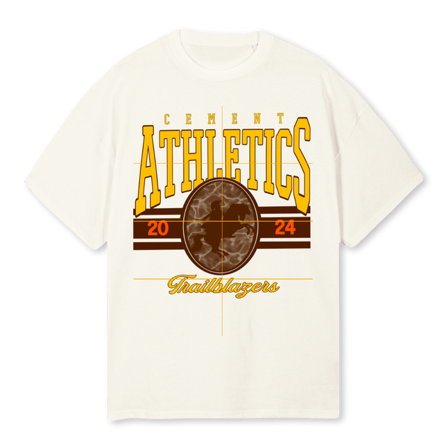 TRAIL Cream Oversized Tee.