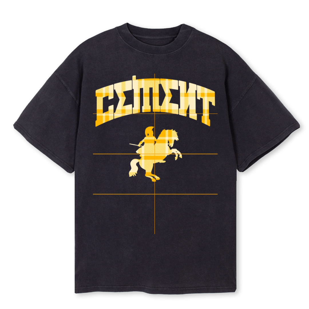 CHARIOT1 Vintage Black Oversized Tee. – WATC STUDIO