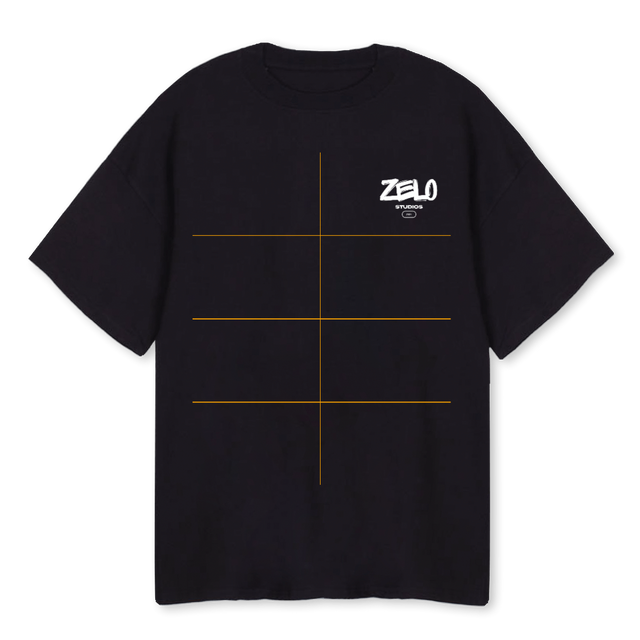 NIGHTRIDER Black Oversized Tee.