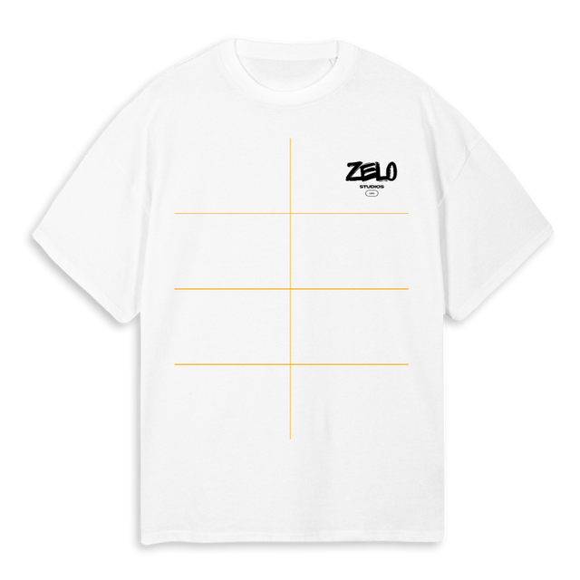 HEARTFELTGAZE White Oversized Tee.