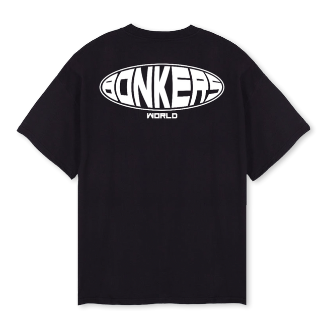 BONKERSWRLD Black Oversized Tee.