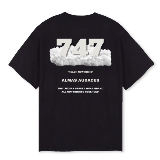 DREAMIN T Black Oversized Tee.