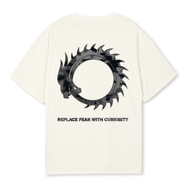 MRKC Cream Oversized Tee.