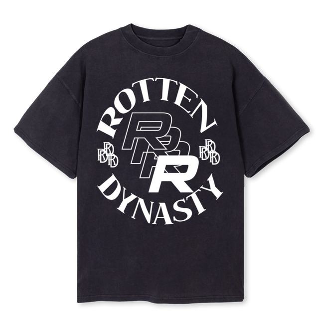RDCIRCTWO Vintage Black Oversized Tee.