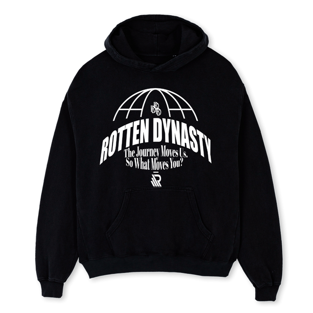 RDWLRD Black Oversized Hoodie.