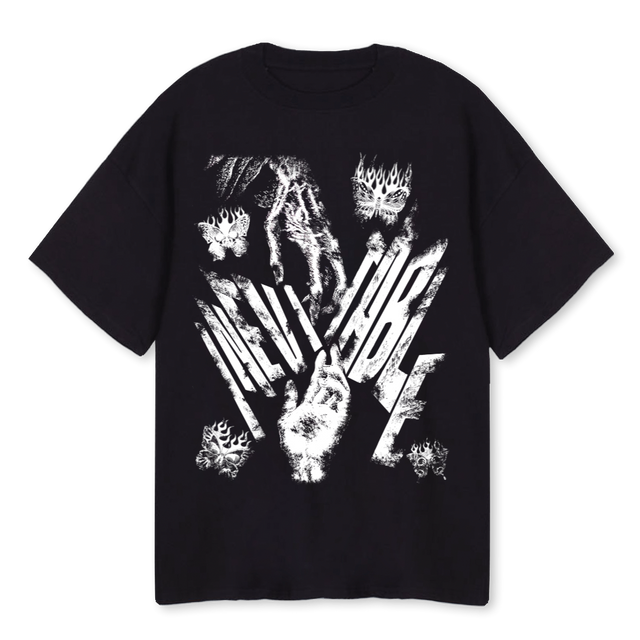 INEVITABLE Black Oversized Tee.