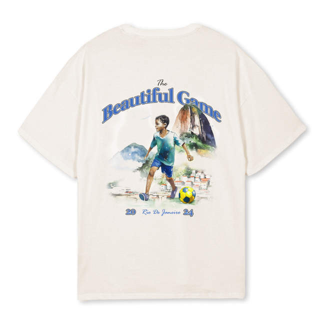 RIDEO  Vintage White Oversized Tee.