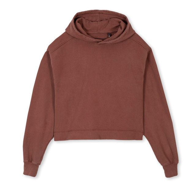 STELLAVINTAGEBLACK Vintage Brown Cropped Hoodie.
