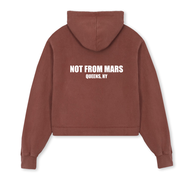 STELLAVINTAGEBLACK Vintage Brown Cropped Hoodie.