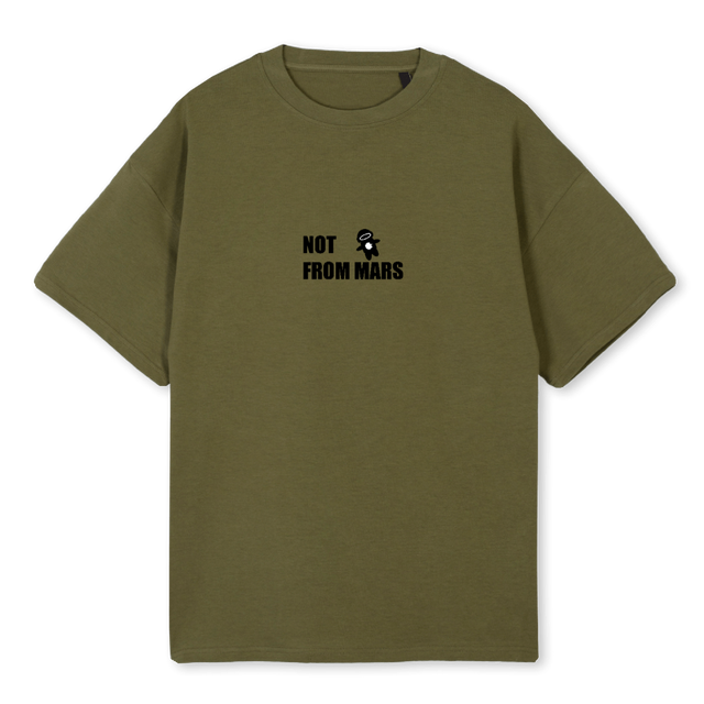 NOVATHREEKAKI Kaki Oversized Tee.