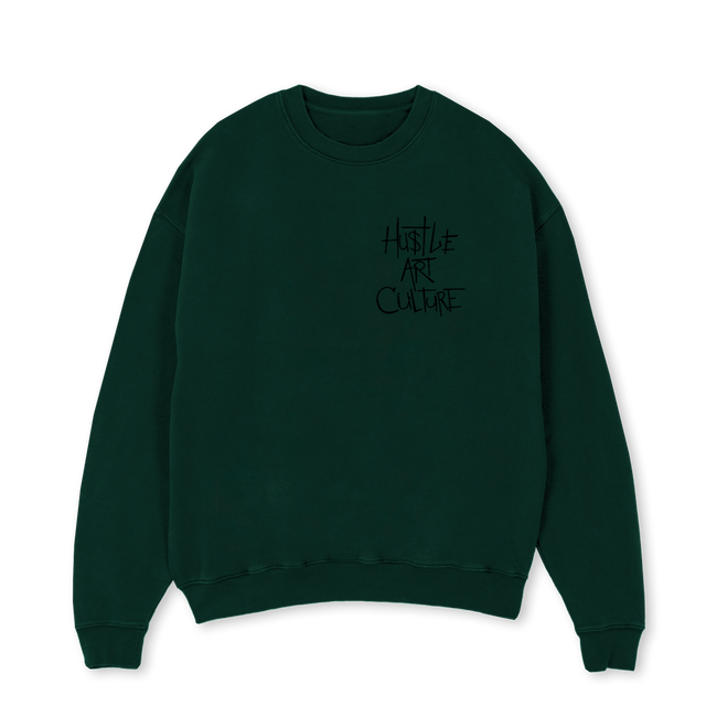 GHAC Wild Green Oversized Crewneck Sweater.
