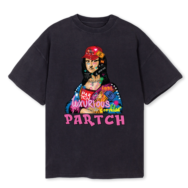 IDOLPINKVB Vintage Black Oversized Tee.