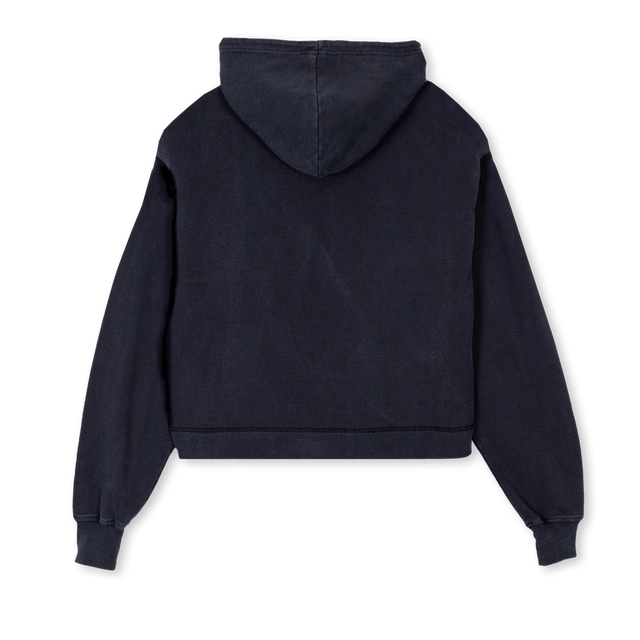 SB2 Vintage Black Cropped Hoodie.