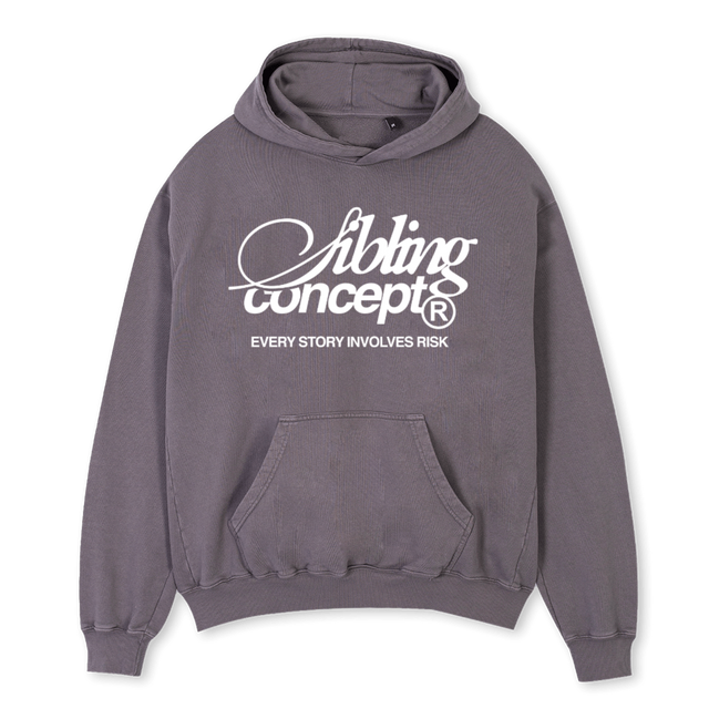 ESSENTIALS Pigment Grey Oversized Hoodie.