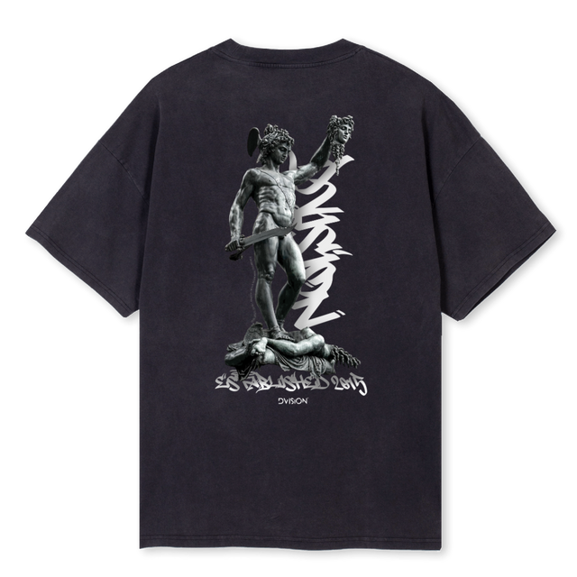 PERSEUSVINTAGE Vintage Black Oversized Tee.