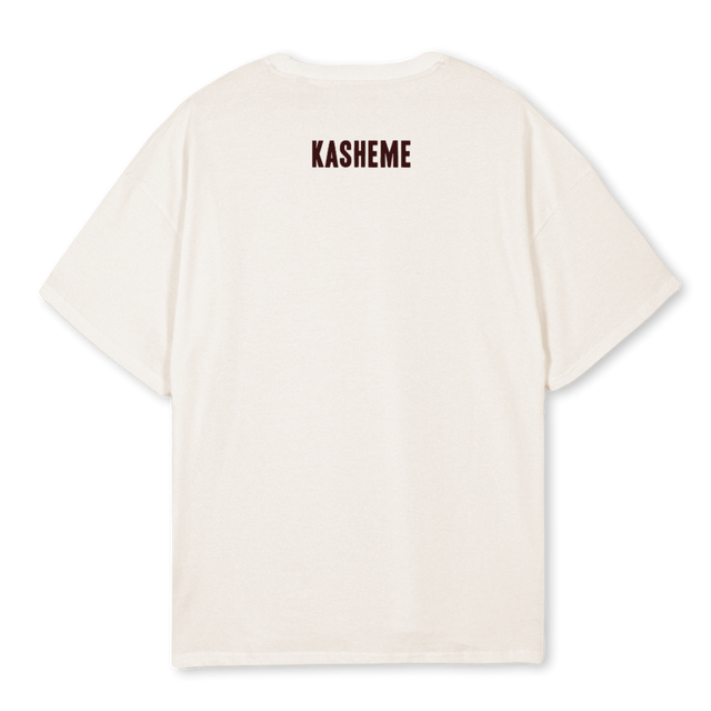 CLARIDAD Vintage White Oversized Tee.