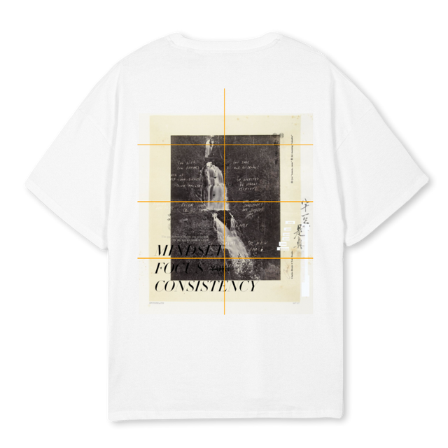 MINDSETWHITE White Oversized Tee.