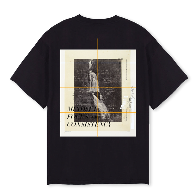 MINDSETSHIRT Black Oversized Tee.