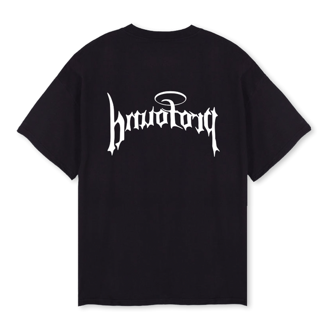 HALO Black Oversized Tee.