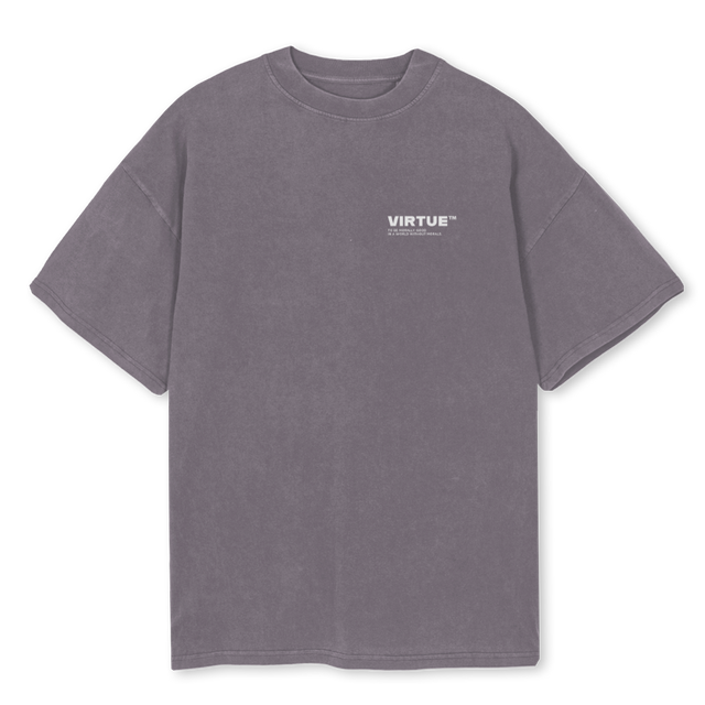MORALLYGOODTEEGREY Pigment Grey Oversized Tee.