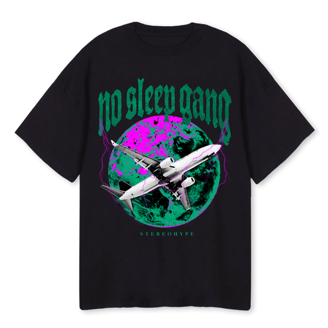 BLACKGREENPINK Black Oversized Tee.