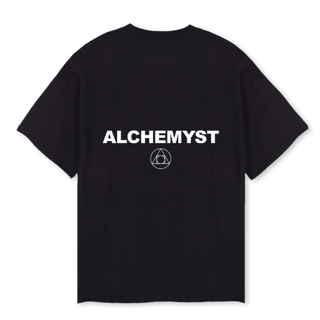 ALCHEMYST2 Black Oversized Tee.