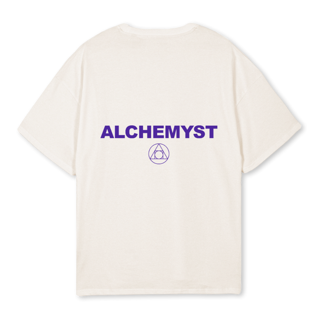 ALCHEMYST1  Vintage White Oversized Tee.
