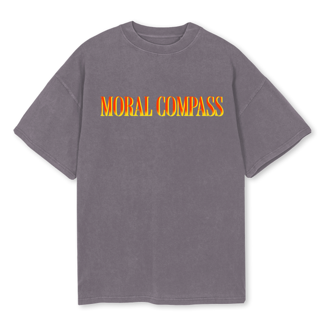 MCFIRE Pigment Grey Oversized Tee.