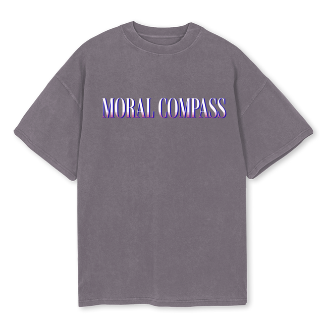 MCWINEGREY Pigment Grey Oversized Tee.
