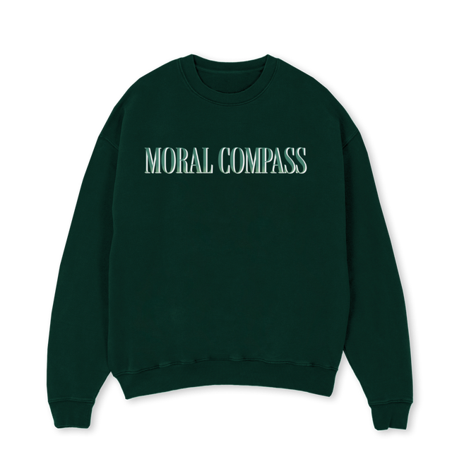 MCFOREST Wild Green Oversized Crewneck Sweater.
