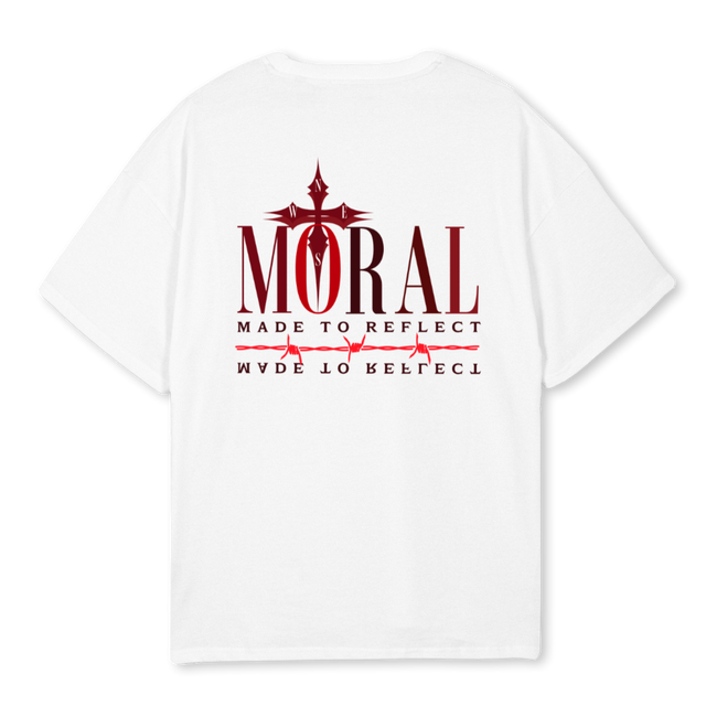 MCRED White Oversized Tee.