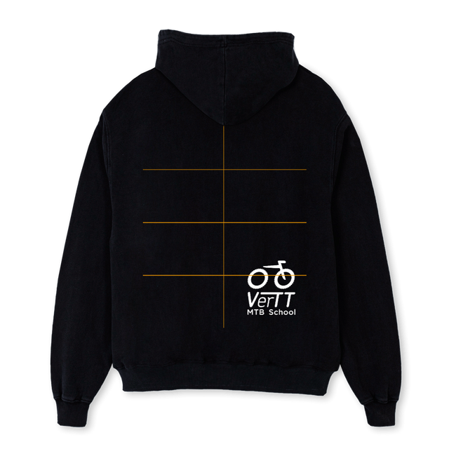 VERTT Black Oversized Hoodie.