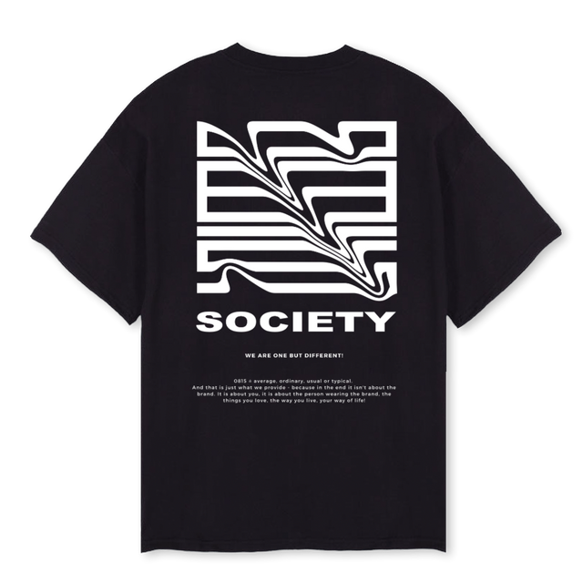 BASESCREWED Black Oversized Tee.