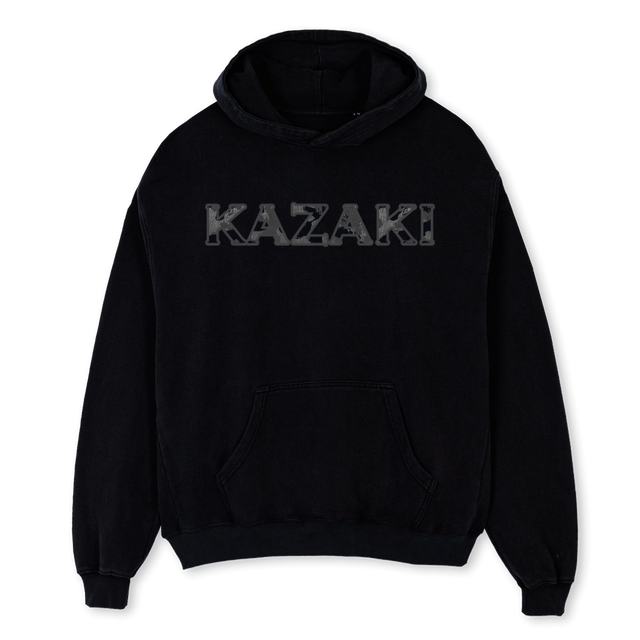 MOSAIC Black Oversized Hoodie.
