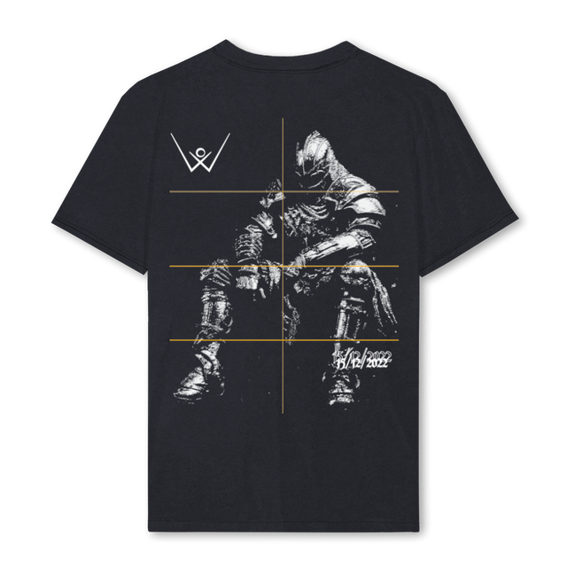 KNGIHTTSHIRTDESIGN Vintage Black Regular Tee.