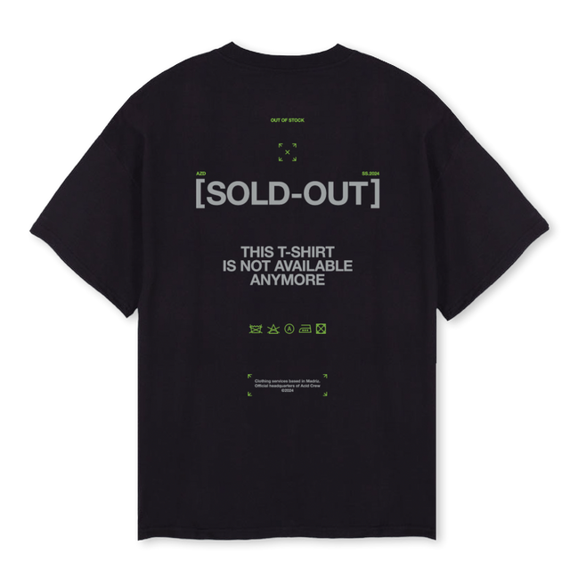 SOLDOUT Black Oversized Tee.
