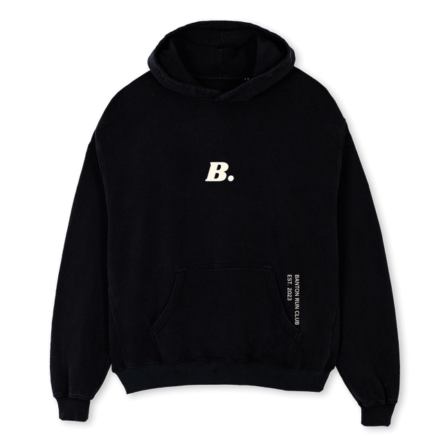 BANTON OSH Black Oversized Hoodie.