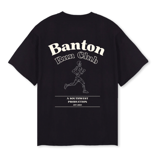 BANTON OST Black Oversized Tee.
