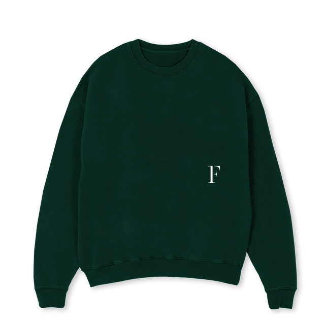 FELLOWGREEN Wild Green Oversized Crewneck Sweater.