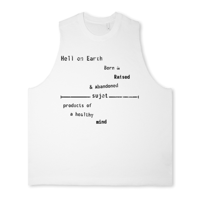 HOETANK Bright white Oversized Vest.