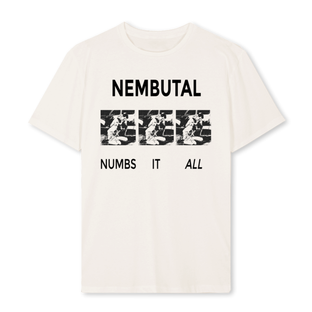 NEMBUTALTEE Vintage White Regular Tee.