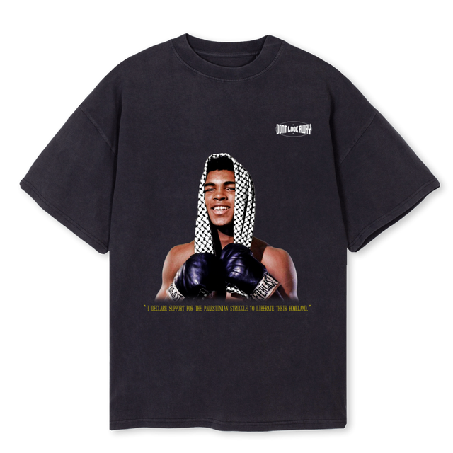 MOALIF Vintage Black Oversized Tee.