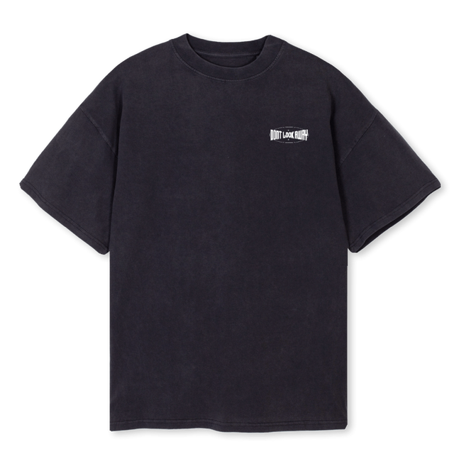 NEWSPOSTF Vintage Black Oversized Tee.
