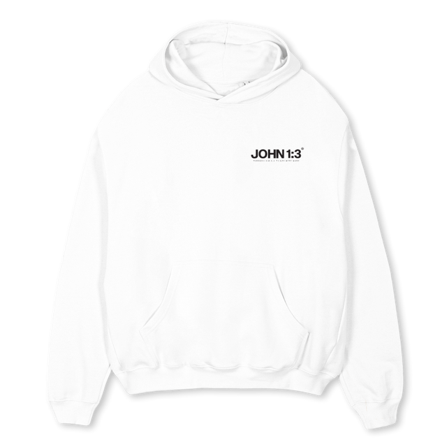 HALLELUJAHHOODIEWHIT White Oversized Hoodie.